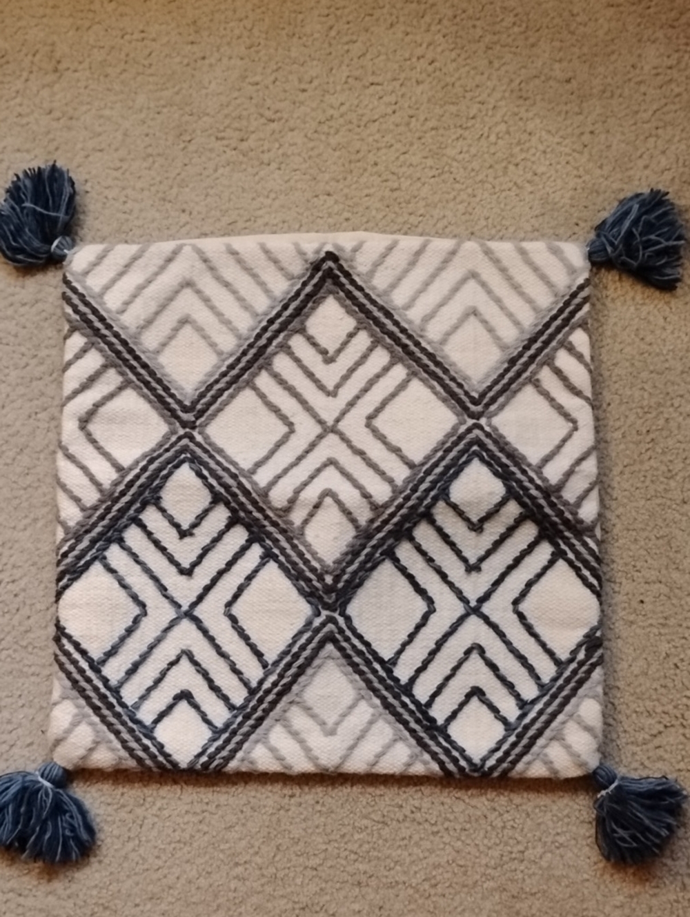 Magnolia Home (JG) Geometric Tassel Accent Pillow Cover